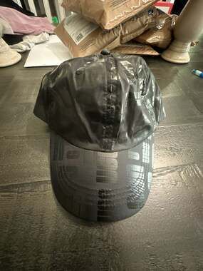 UGG Black Scatter Graphic Nylon Baseball Cap O/S #510
